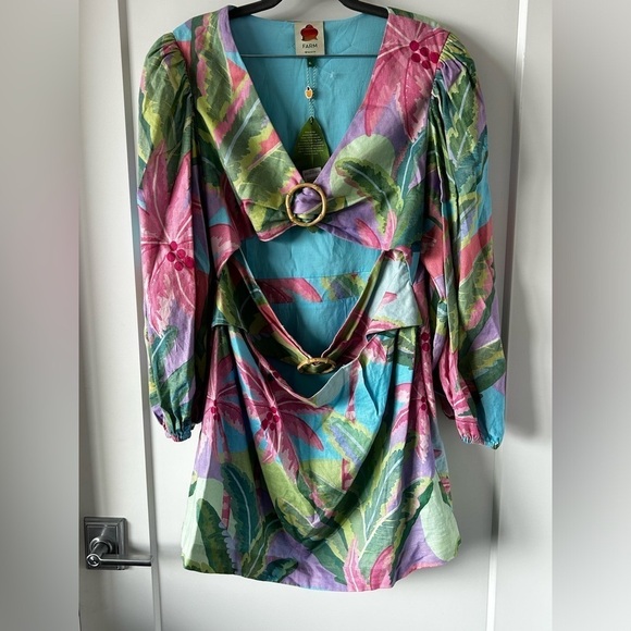 FARM Rio Colorful Floral Mini Dress - Picture 1 of 16